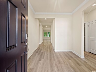 Foyer featuring light hardwood / wood-style floors