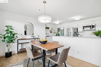 Dining area with baseboards