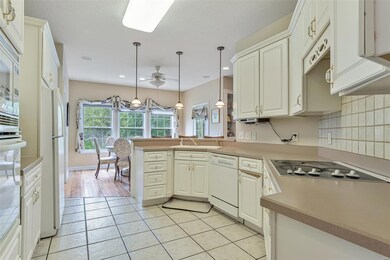Kitchen is open to the breakfast area.