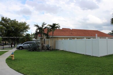Front; Corner lot. No house to one side.