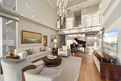 This perspective of the living room demonstrates t