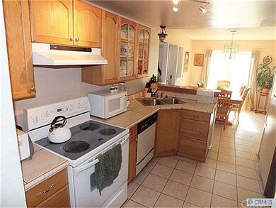 Full view of the kitchen