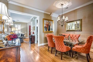 Plenty of Panache:  The dining room can be repurposed as an additional seating area, or as an office area.  