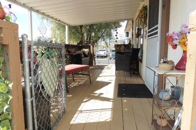 Large deck with mountain views