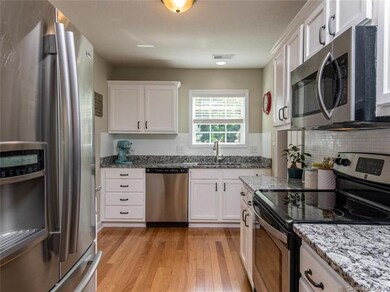 The impressive kitchen has been tastefully updated