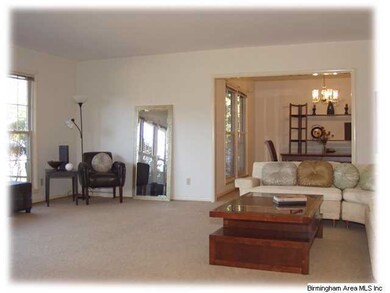 A view from the living room into the dining room