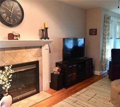 The Family Room has hardwood floors and a propane 