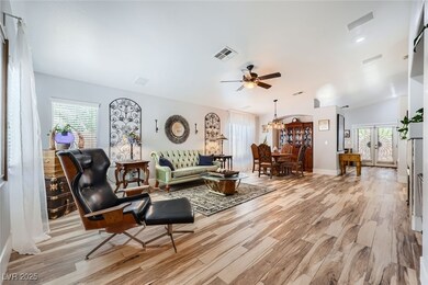 Living area with light wood finished floors, healt