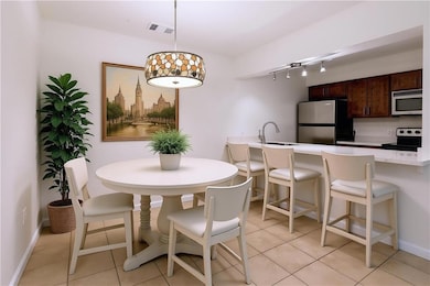 Dining room staged