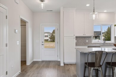 Bright and airy foyer