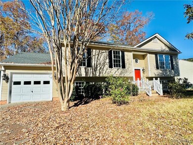 Bi-level home with a garage