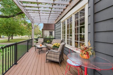 Beautiful maintenance free porch with pergola.