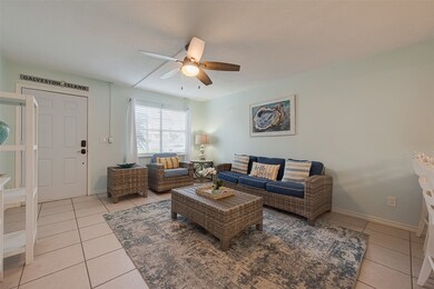 In the downstairs unit, the front door opens direc