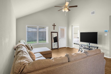 This room boasts TALL ceilings and really brings the space together