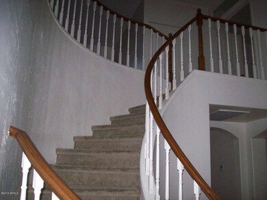 Spiral staircase w/wooden cap