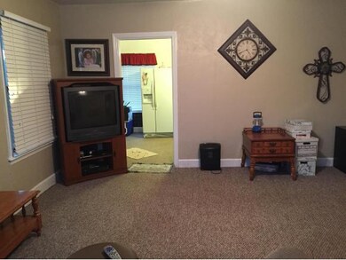 Living room into kitchen