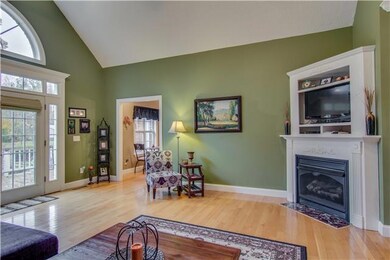 Hardwood flooring in living room