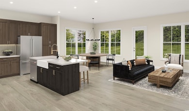 Rendering of Staged Great Room