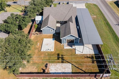 View from above of property