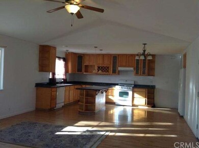 Bamboo floors in kitchen, dining area and living r