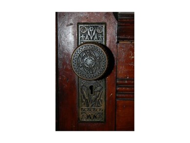 Door hardware detail.