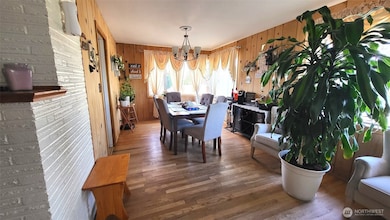 Living room area facing dining area
