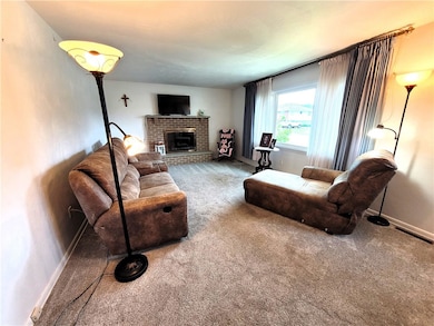 Bright Living Room with Newer Carpet