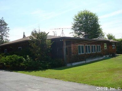 Exterior Back. Cedar siding. Back part of home wil