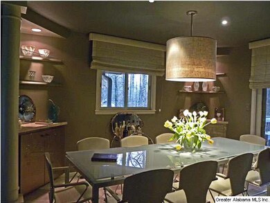 Another view of the dining room showing the built 