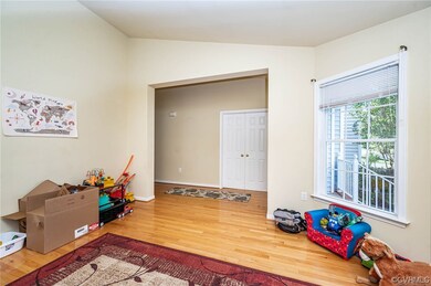 Living room with view of foyer