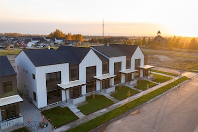 View of aerial view at dusk