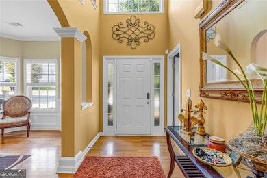 Open 2 story foyer adds to the  ambience of this home.