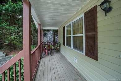 Long and spacious front porch