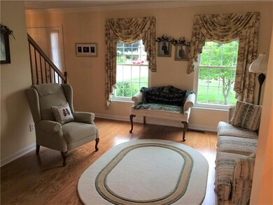 Wonderful living room with hardwood floors...