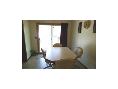 Enjoy backyard views while you eat! Convenient sli