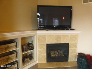 Fireplace with Shelving