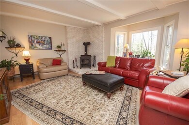 Family room with lots of natural light.