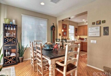 Large dining room opens to the kitchen and family 