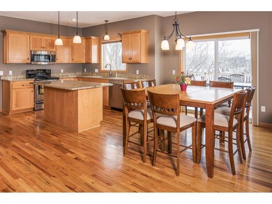 There are hardwood floors in the kitchen and dinin
