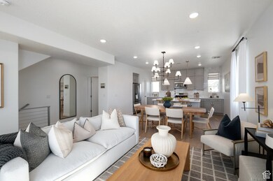 Model Home* Cook, dine, and connect—this bright area keeps everyone close.