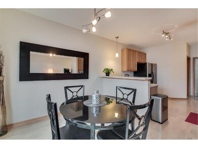 Dining area flows in to the kitchen.