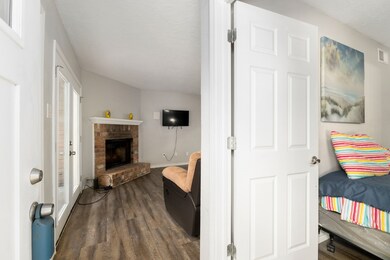 View of the entry! Beautiful flooring and paint th