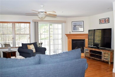 Living area with sliders to deck and...