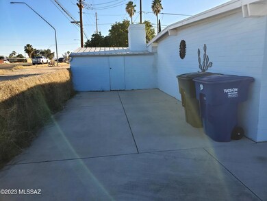 Looking at Back Door to Shed