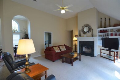 Spacious great room with built-ins.