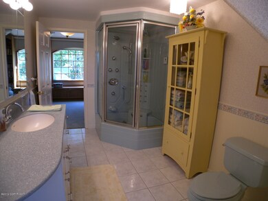 Steam shower with jetted tub