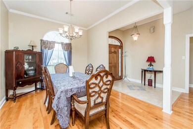 Spacious dining area.