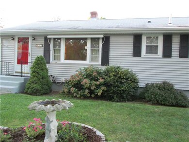 Exterior Front. Red front door really gives this h