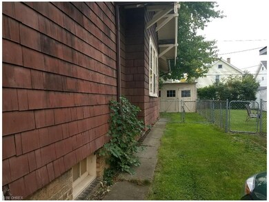 North side of home. Fully fenced back yard. No rea