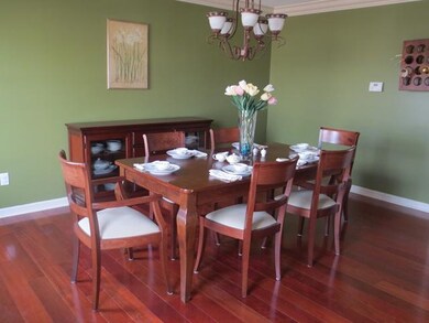 Dining Room. Brand new hardwoods, crown molding an
